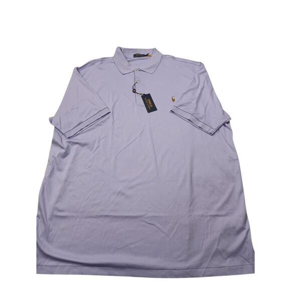 NWT - POLO Ralph Lauren Short Sleeve Soft Knit Purple Shirt - Men's Size 4LT - Picture 3 of 6